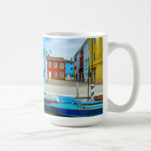 Mug Lagune colorée de la scène Venetian de bateau