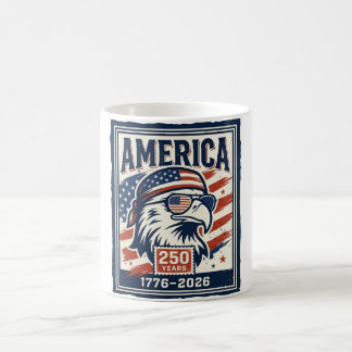 Mug L'aigle patriotique America 250 ans Jour de l'Indé