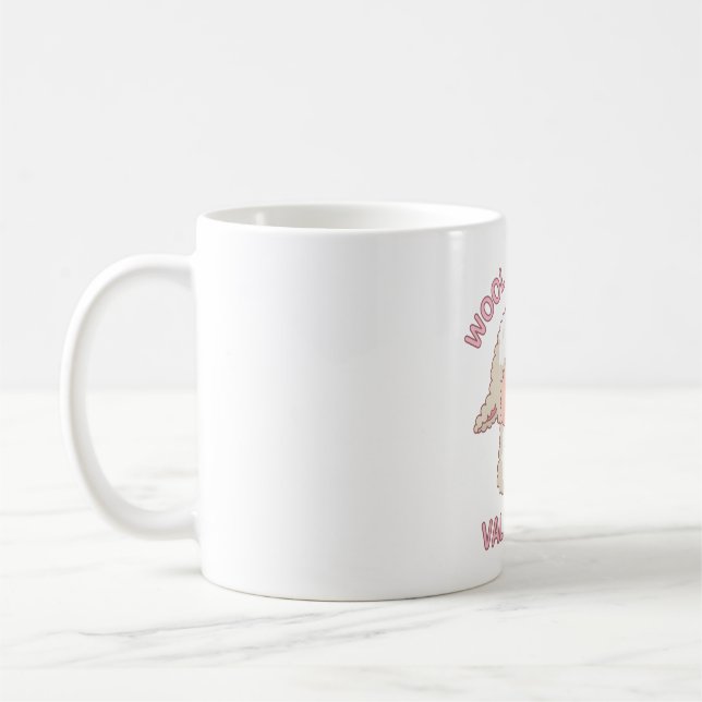Mug Laine mignonne Tu Es Mon Canon Valentine Doodle (Gauche)