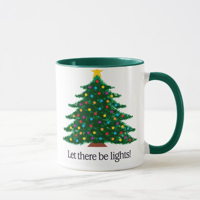 Mug Laissé il y ait des lumières -- Arbre (Droite)