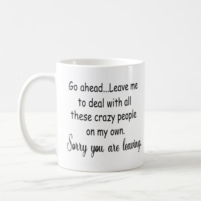 Mug laisser des cadeaux amusants au collègue (Gauche)