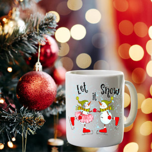 Mug Laisser neiger Danser Snowmen Couple