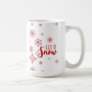 Mug Laisser neiger Flèches rouges et conception de tex