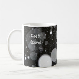 Mug Laisser neiger sur un Arrière - plan neigeux
