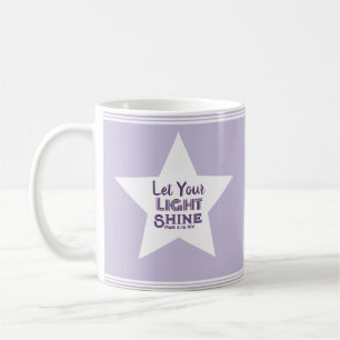 Mug Laissez briller votre lumière Verset biblique Étoi