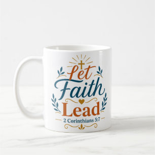 Mug Laissez la foi guider Citation de l'Écriture inspi