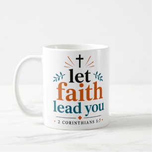 Mug Laissez la foi vous guider Verset inspirant de la