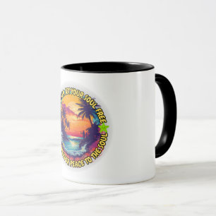 Mug Laissez la mer mettre votre âme libre