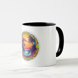 Mug Laissez la mer mettre votre âme libre