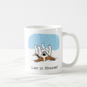 Mug Laissez-le Beagle de neige   Cute chien vacances p