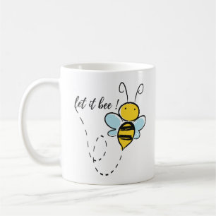 Mug Laissez-le être, citation de motivation dessin à l