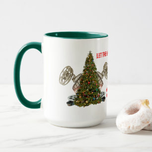 Mug Laissez le petit pain de bobines de Noël