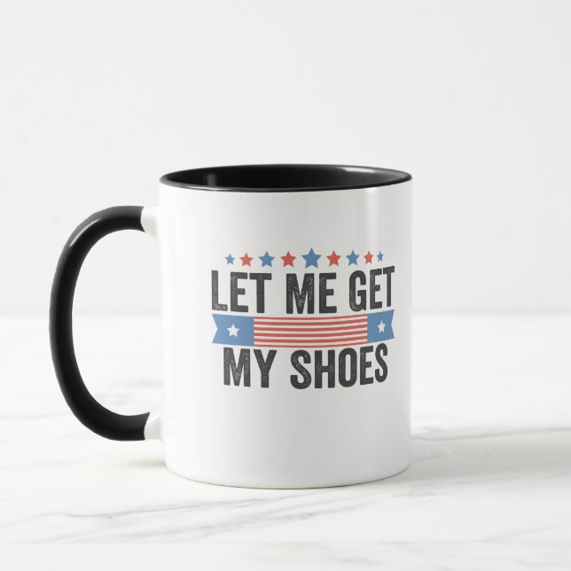 Mug Laissez-moi chercher mes chaussures American Elect (Gauche)