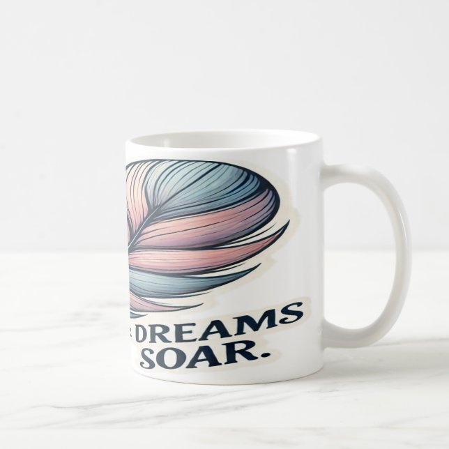 Mug Laissez vos rêves s'envoler - Inspirationnel (Droite)