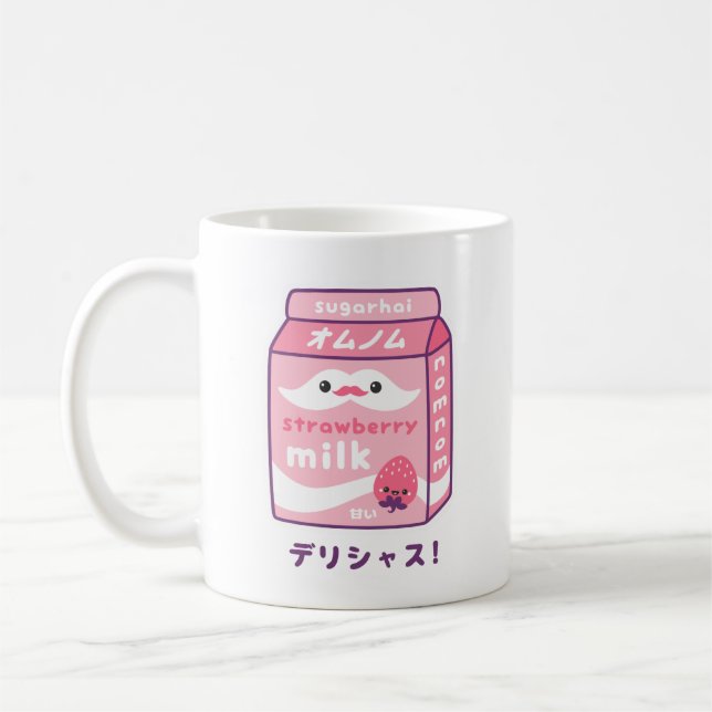 Mug Lait de fraise cuite (Gauche)