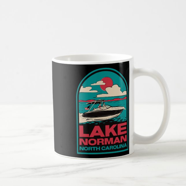 Mug Lake Norman Retro Boating Nc  (Droite)