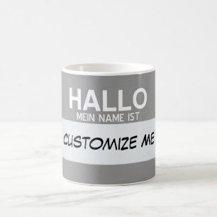 Mug L'Allemand bonjour mon nom est… personnalisable