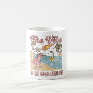 Mug L'ambiance est en ruine Rétro Dinosaure Été