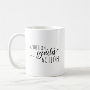 Mug L'ambition stimule l'action - Gymnase, succès, agi