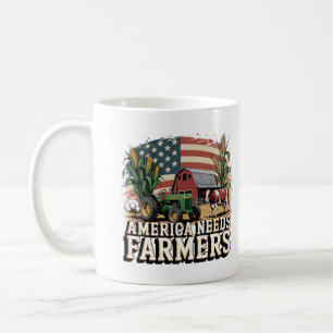 Mug L'Amérique a besoin d'agriculteurs Vaches du Midwe
