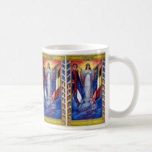 Mug L'Amérique patriotique vintage, Paix Justice Liber