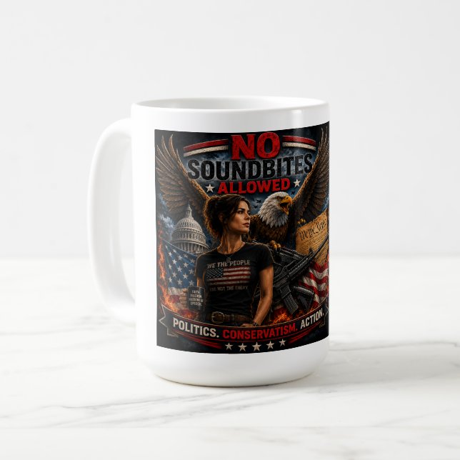 Mug L'Amérique tout feu tout flamme ! (Devant gauche)