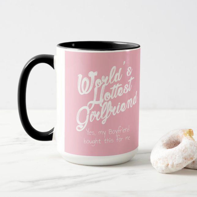 Mug L'amie la plus chaude du monde (Avec donut)