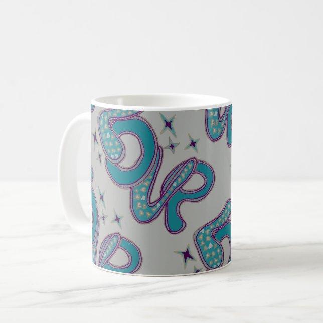 Mug L'amour dans le style années 1960 (Devant gauche)