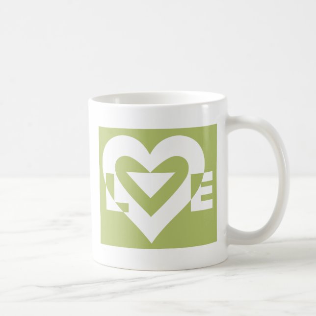 Mug L'amour dans Sage Green (Droite)