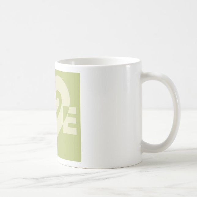 Mug L'amour dans Sage Green (Droite)
