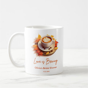 Mug L'amour d'automne est en train de préparer un café