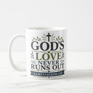 Mug L'amour de Dieu ne s'épuise jamais, dévotion quoti