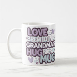 Mug L'amour de grand-mère brassé au Pastel de la perfe