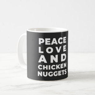 MUG L'AMOUR DE LA PAIX ET LES POULET - SARCASTIQUE