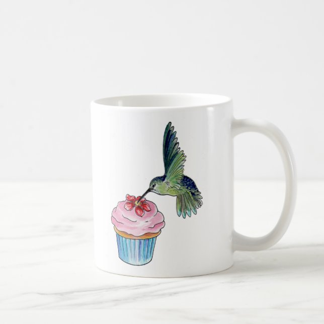 Mug L'amour de petit gâteau de colibri est dans le (Droite)
