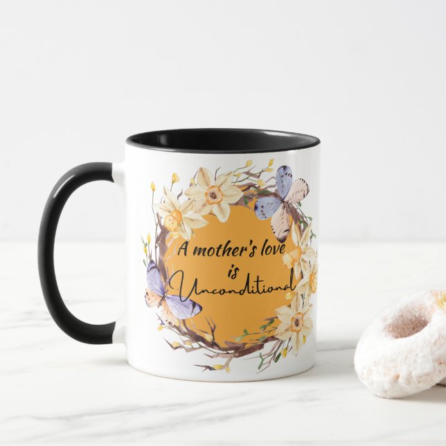 Mug L'amour d'une mère est inconditionnel (Avec donut)