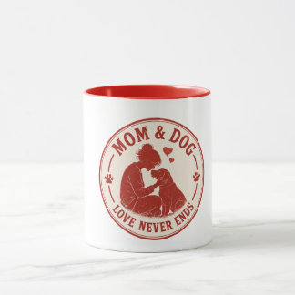 Mug L'amour entre maman et chien ne finit jamais