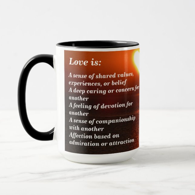 Mug L'amour est (Gauche)