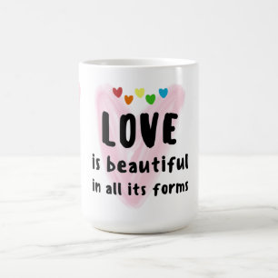 Mug L'AMOUR Est Belle Dans Toutes Ses Formes Coeurs