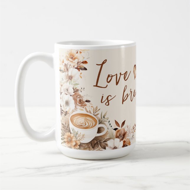 Mug L'amour est dans l'air à la baby shower (Gauche)