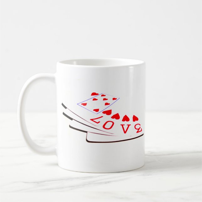 Mug L'amour est dans les cartes (Gauche)
