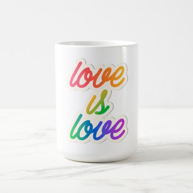 Mug L'amour est l'amour LGBT (Centre)