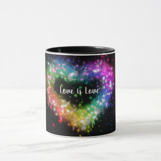 Mug L'amour est l'amour | peinture en spray cœur arc-e
