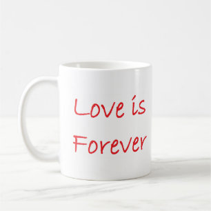 Mug l'amour est pour toujours carnet ornement céramiqu