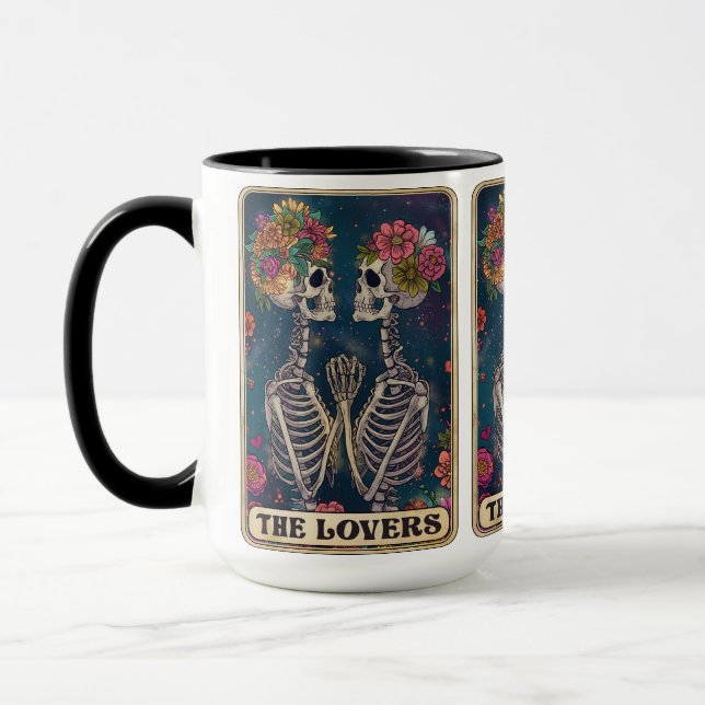 Mug L'Amour Éternel Se Rend Ici ! ☕ 💀 🌺 Le Tarot Amo (Gauche)