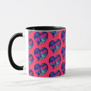 Mug L'amour gagne le cœur de l'art
