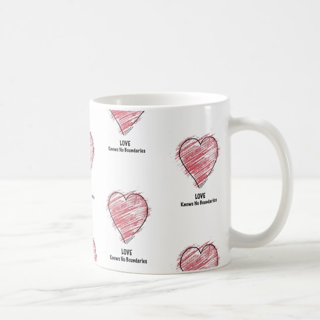 Mug L'AMOUR ne sait aucune frontière (Droite)