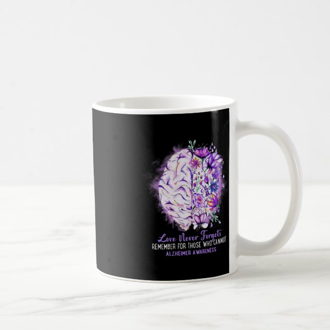 Mug L'amour n'oublie jamais Alzheimer Sensibilisation  (Droite)