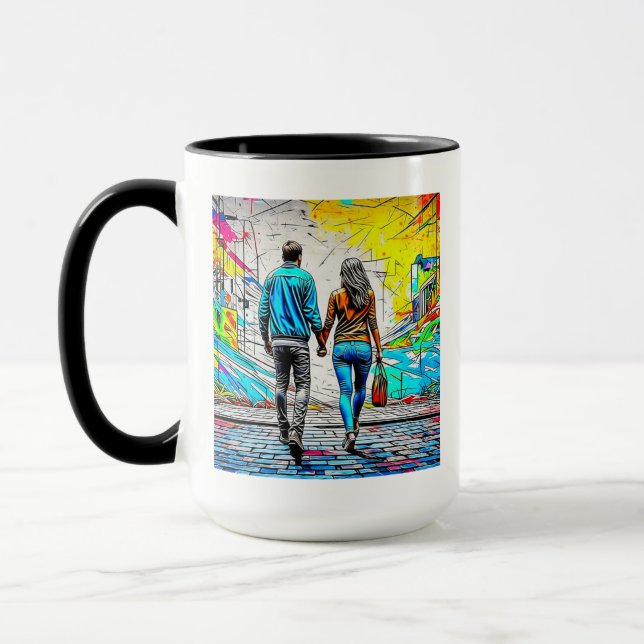 Mug L'amour personnalisé que vous aimez | Mains de ret (Gauche)