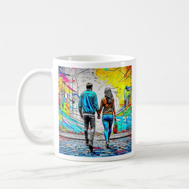 Mug L'amour personnalisé que vous aimez | Mains de ret (Gauche)